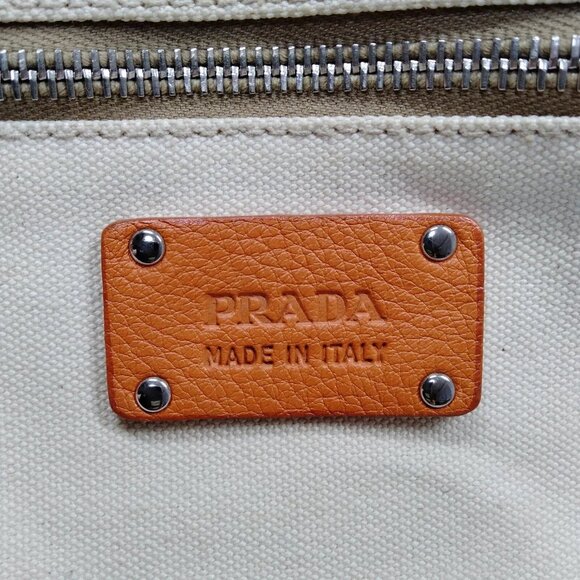 Prada Canvas Appliqué Tote Bag - Picture 8 of 9